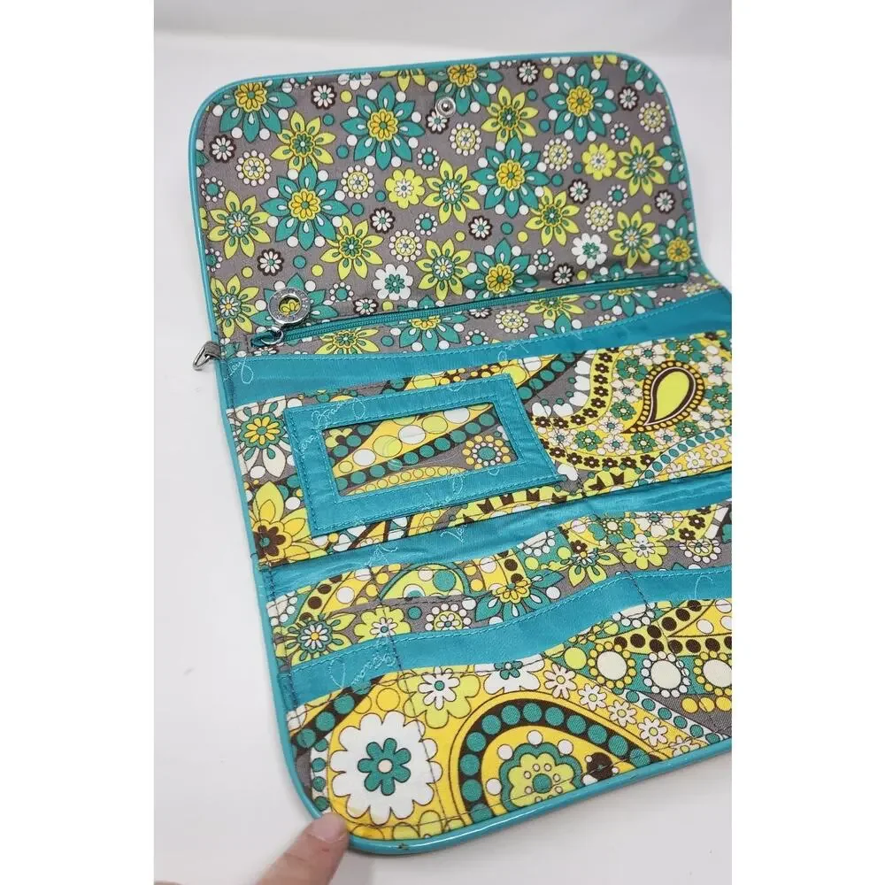 Vera Bradley Lemon Parfait Trifold Wallet - Picture 3 of 8